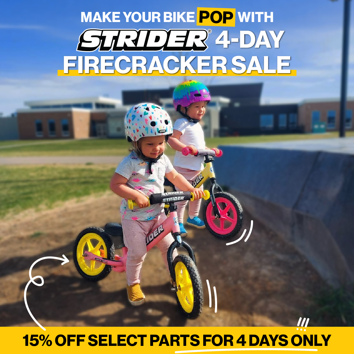 Firecracker Sale — park riders, lifestyle hook
