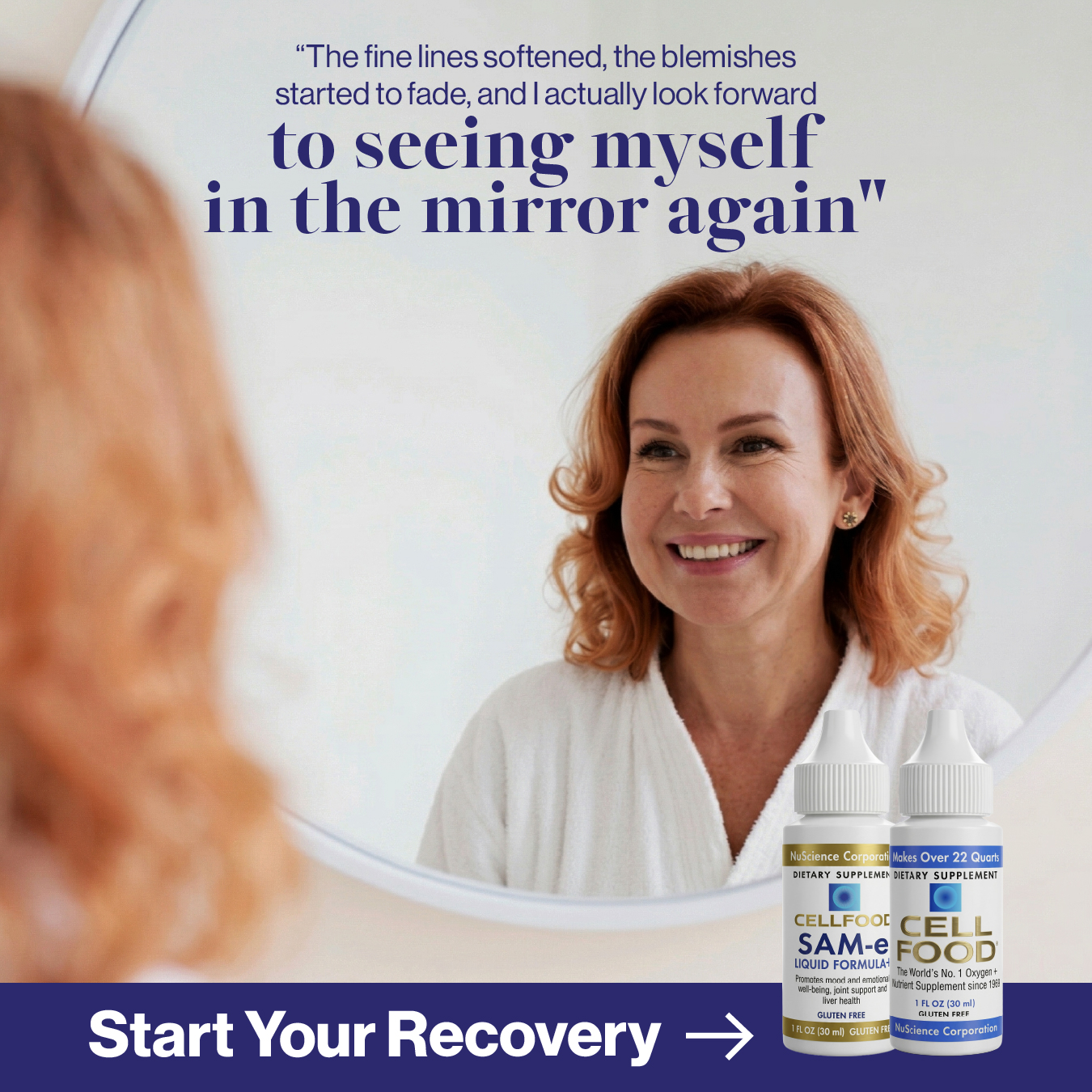 Start Your Recovery — testimonial recovery angle