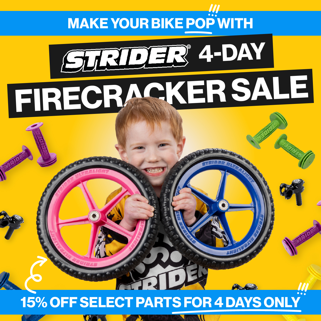 Make Your Bike Pop — color-forward parts angle